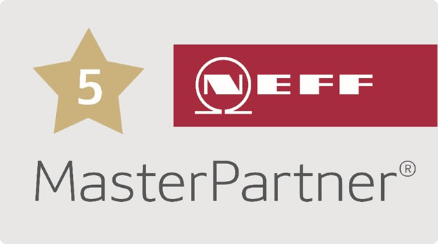 Neff-Master-Partner-5-Star - Mark Johnson Kitchens (MJK) NEFF 5 star master partner logo